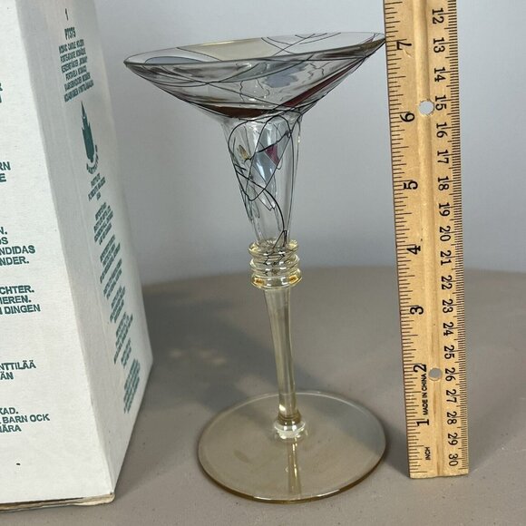 Partylite Mosaic Candle Holder Calypso Stained Glass Tapered 7" - Picture 12 of 16